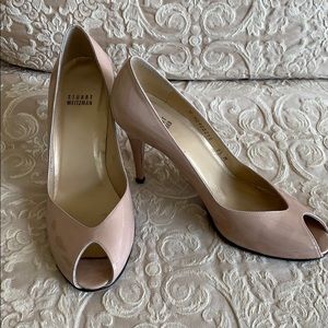 Stuart Weitzman | Shoes | Stuart Weitzman Nude Patent Leather Heels